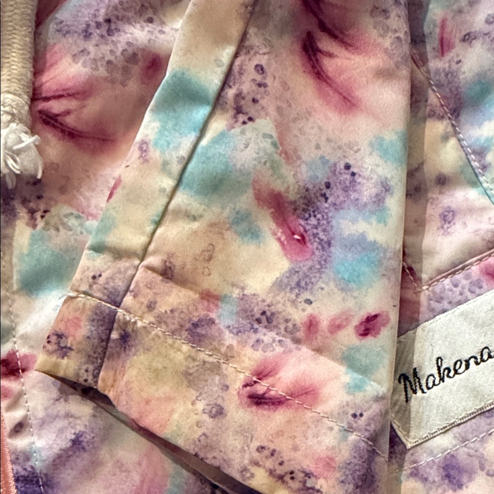 Makena lane  Floral Raincoat - Pink and Purple - Picture 2 of 2